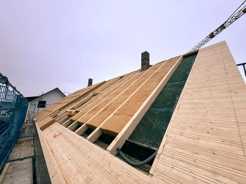 Doppelhaushälfte Aufstockung nach KFW 55 Standard – omdrom Zimmerei & Holzbau, Scheyern bei Pfaffenhofen