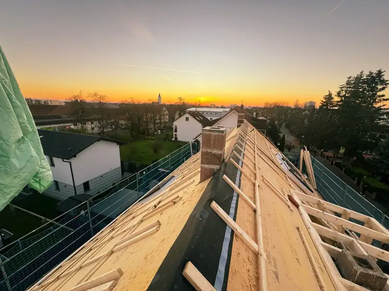 Doppelhaushälfte Aufstockung nach KFW 55 Standard – omdrom Zimmerei & Holzbau, Scheyern bei Pfaffenhofen