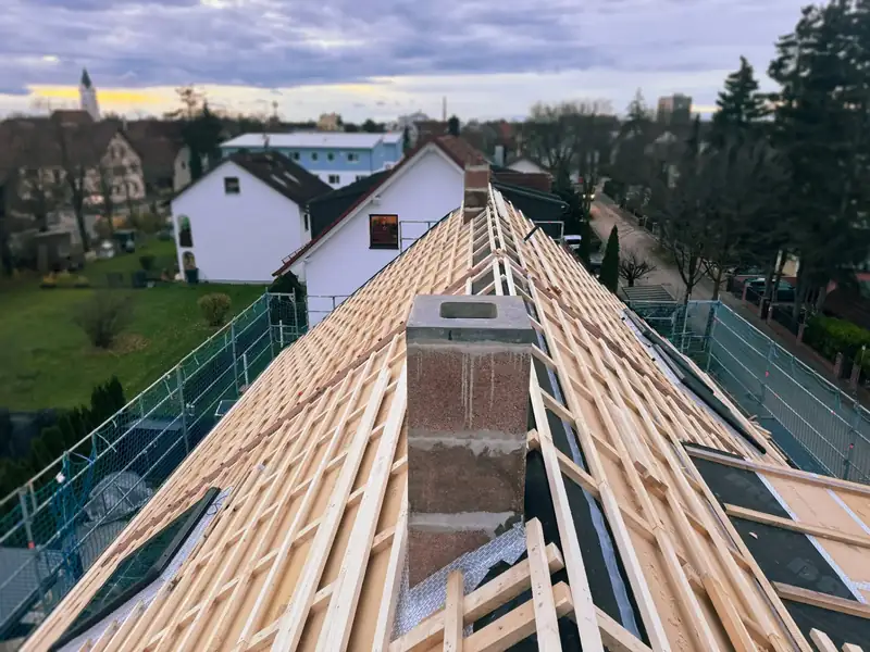 Doppelhaushälfte Aufstockung nach KFW 55 Standard – omdrom Zimmerei & Holzbau, Scheyern bei Pfaffenhofen